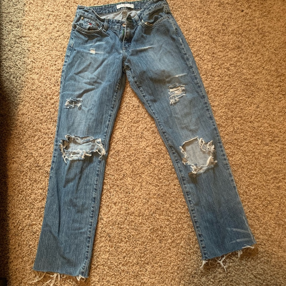Tommy Hilfiger distressed jeans
